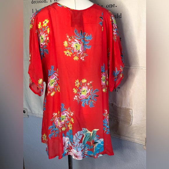 Johnny Was Passion flower Eloise Georgette top - Picture 3 of 8